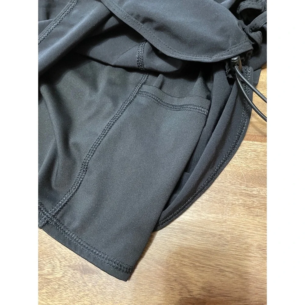 Avia Shorts 2-in-1 Athletic Running XXL Black Built-in Liner Pockets Cinch Side